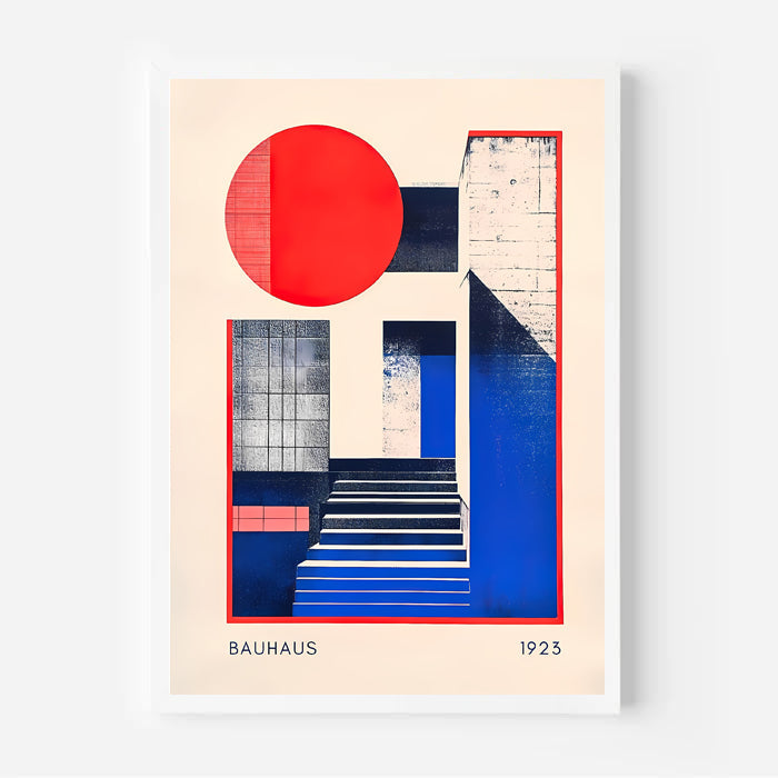 Lámina de arte abstracto Bauhaus de los años 20
