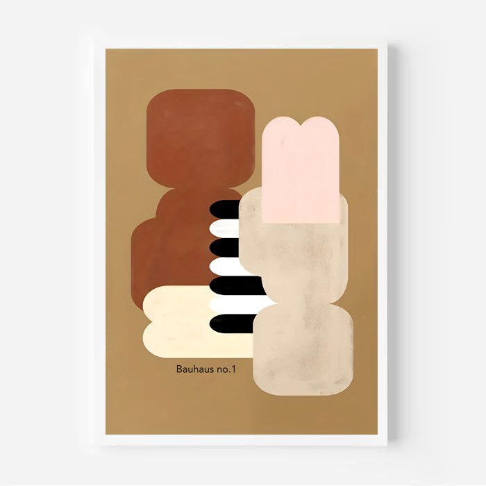 Lámina de arte abstracto Bauhaus