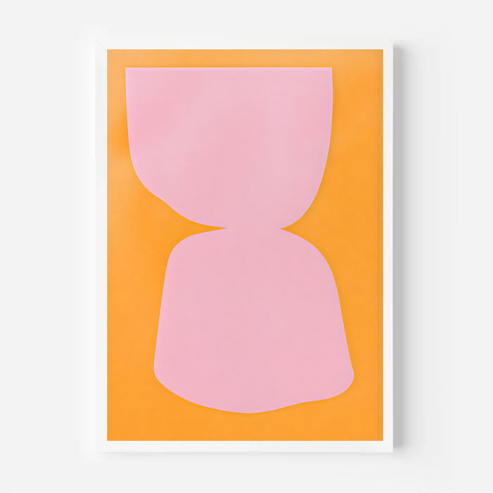 Póster de arte abstracto moderno en tonos pastel