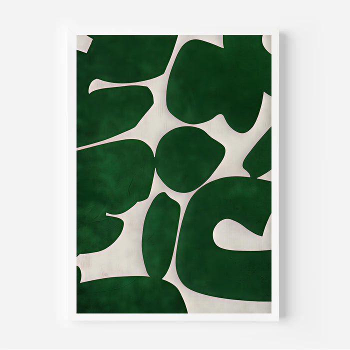 Lámina de arte abstracto verde