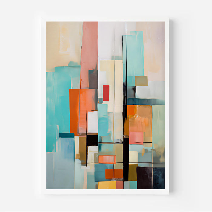 Lámina de arte abstracto geométrico