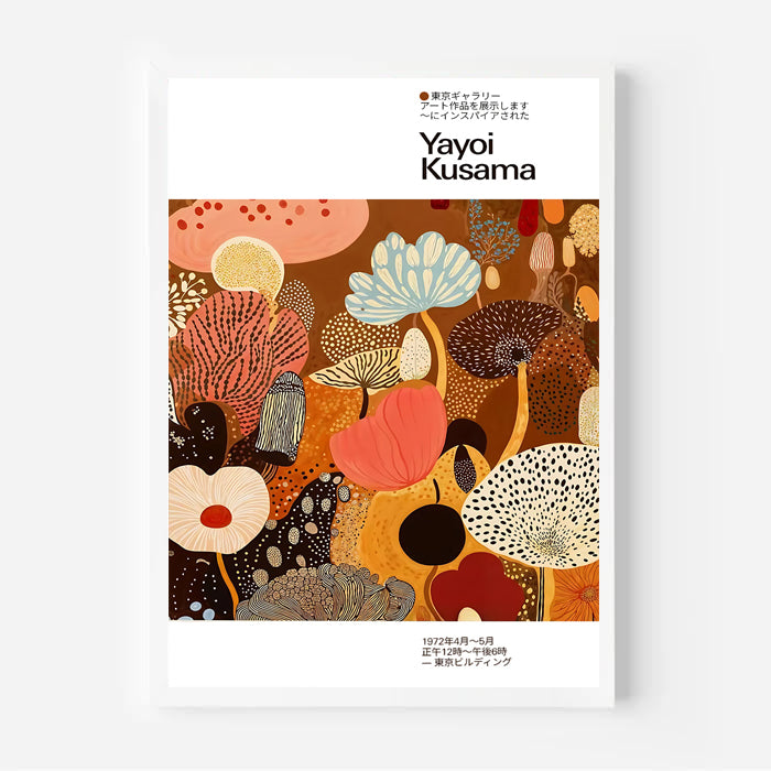 Póster inspirado en Yayoi Kusama