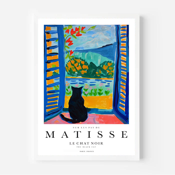 Lámina de gato inspirada en Matisse