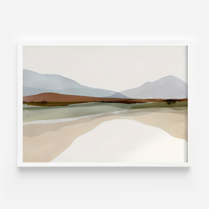 Lámina de paisaje en acuarela