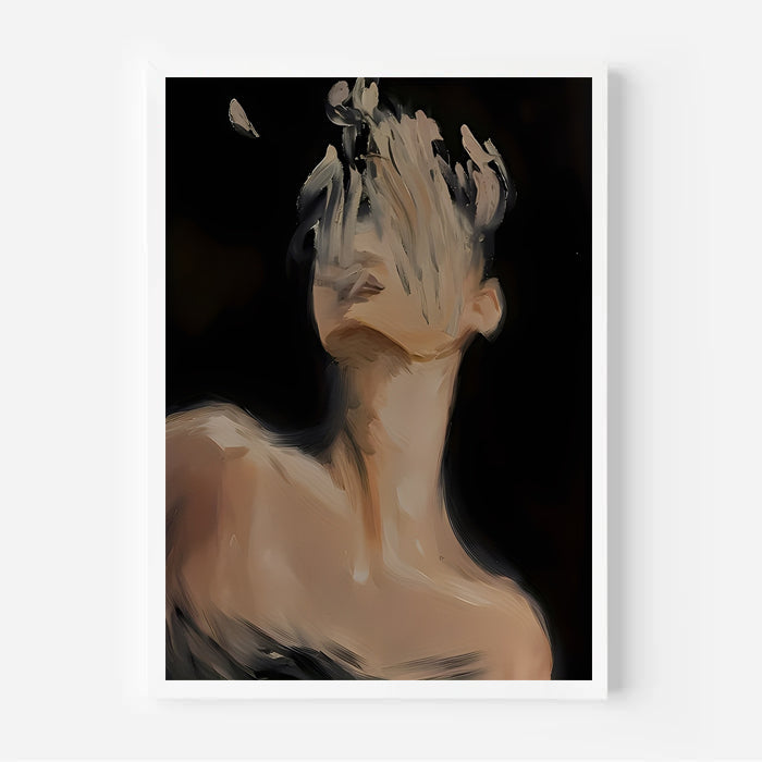 Lámina de retrato abstracto sin rostro