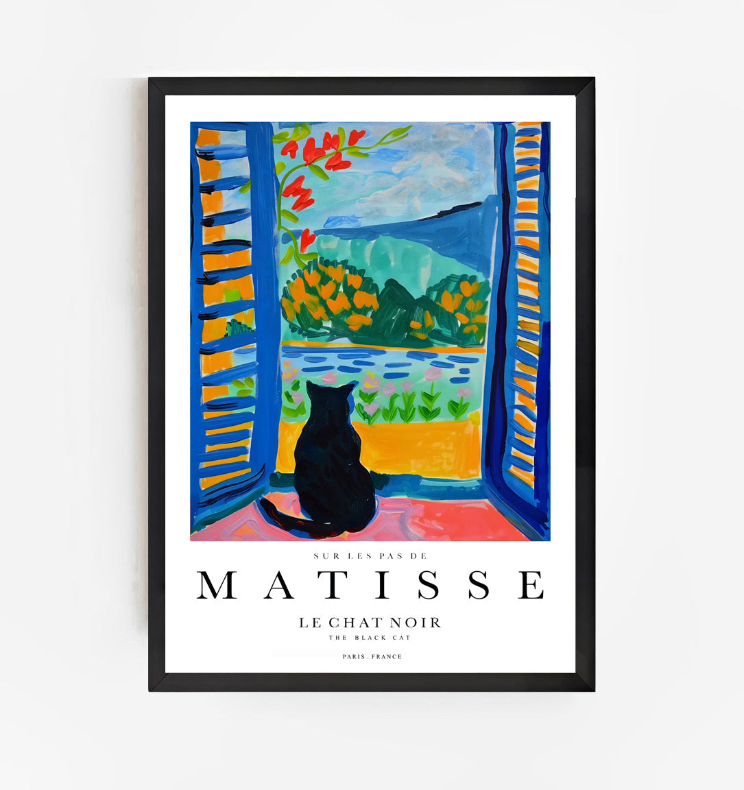 Lámina de gato inspirada en Matisse