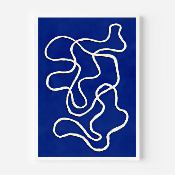 Lámina de arte abstracto azul