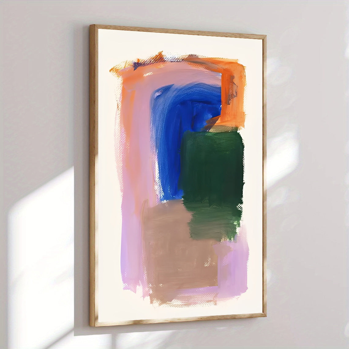 Lámina de arte abstracto moderno y colorido