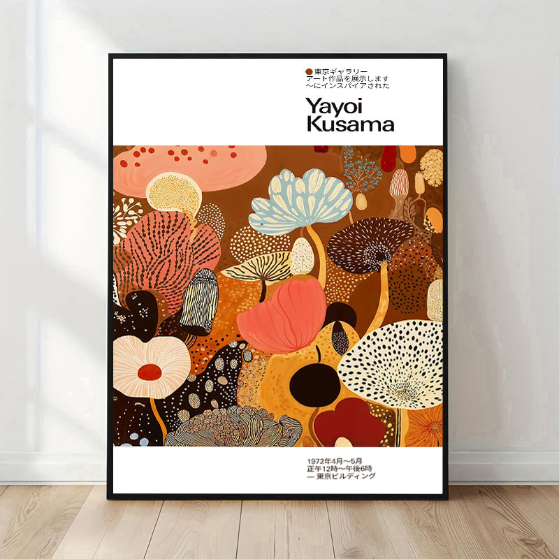 Póster inspirado en Yayoi Kusama