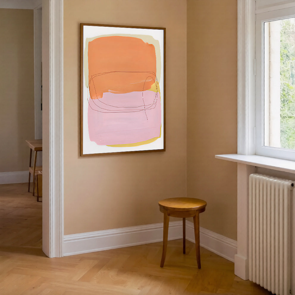 Lámina de arte abstracto minimalista